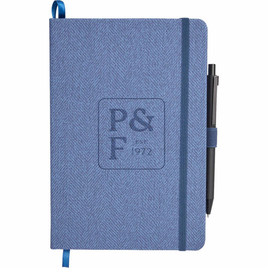 Custom logo 5.5” x 8.5" FSC® Mix Chelsea Bound Journal