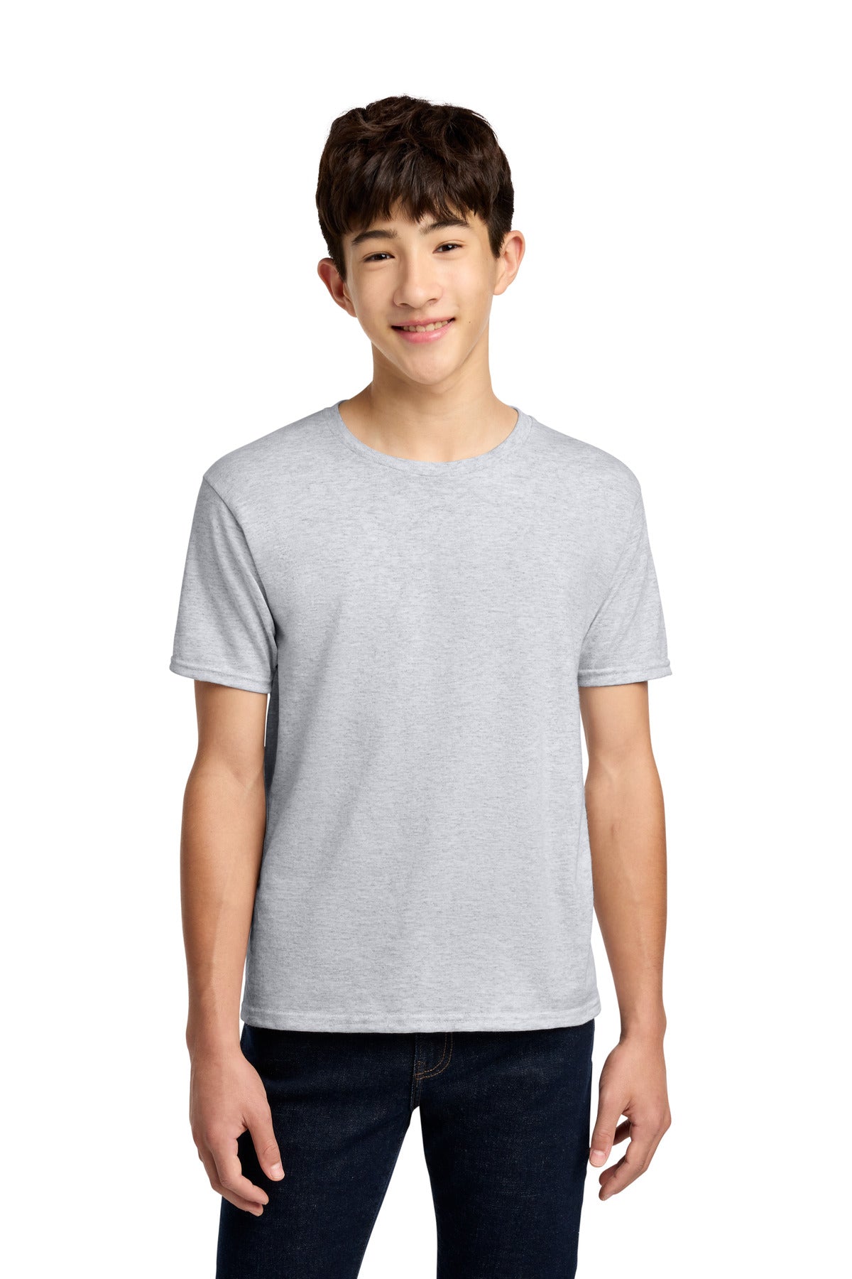 Custom logo Jerzees® - Youth Dri-Power® 50/50 Cotton/Poly T-Shirt.  29B in Ash