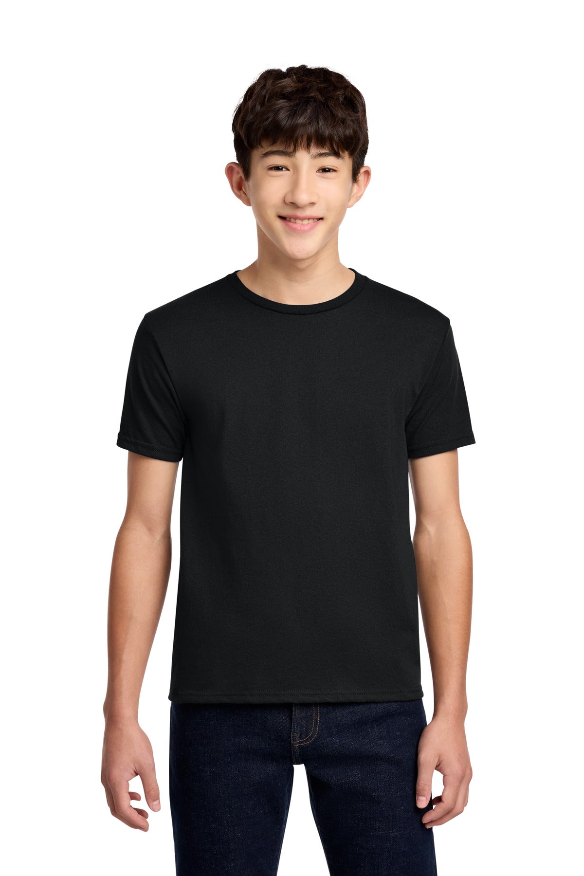 Custom logo Jerzees® - Youth Dri-Power® 50/50 Cotton/Poly T-Shirt.  29B in Black