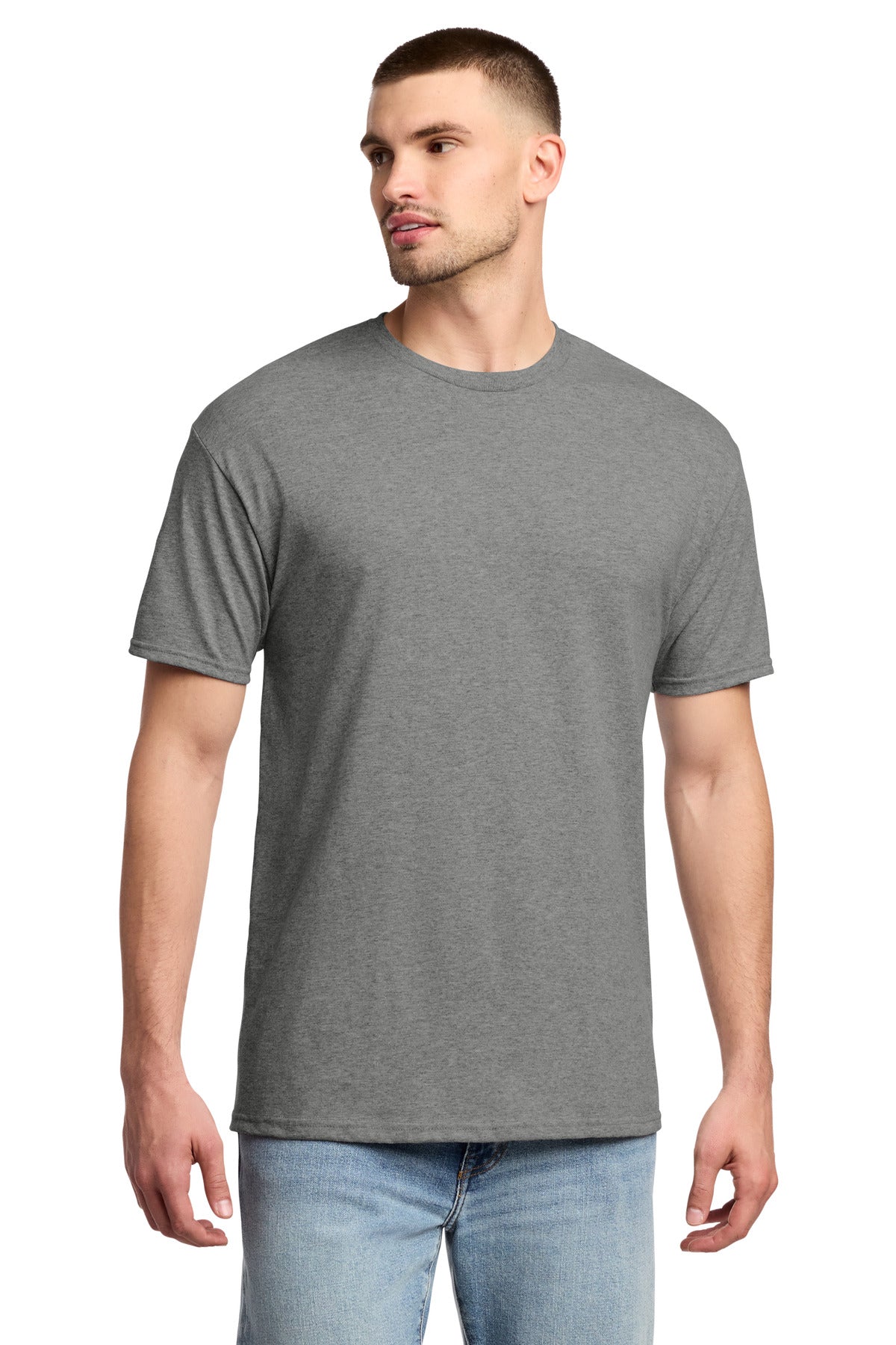 Custom logo Jerzees® -  Dri-Power® 50/50 Cotton/Poly T-Shirt.  29M in Oxford