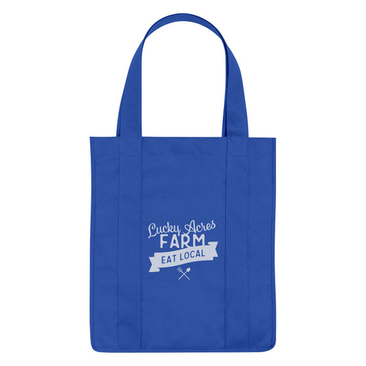 Custom logo 100 GSM Non-Woven Shopper Tote Bag With RPET Material