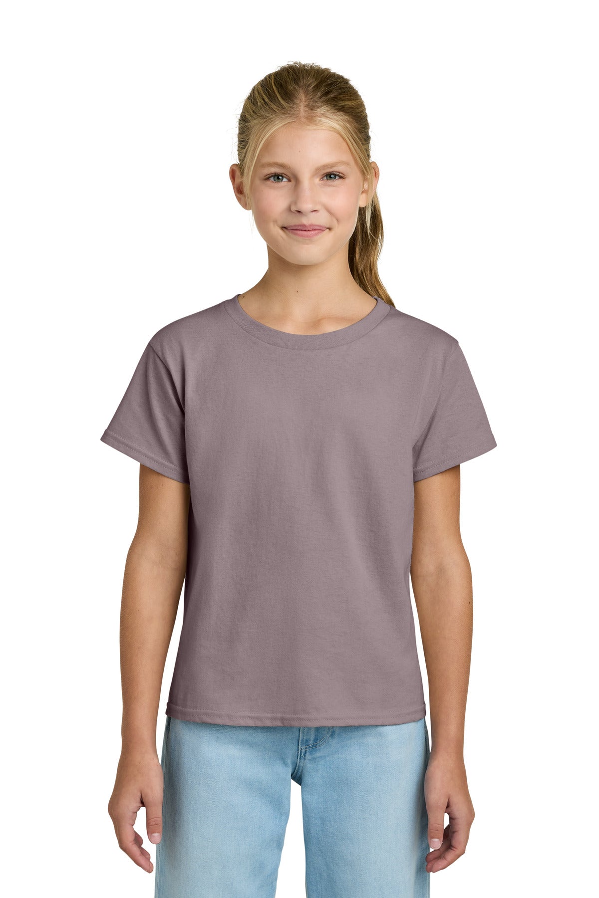 Custom logo Gildan® Youth Light Cotton Tee 3000B in Paragon