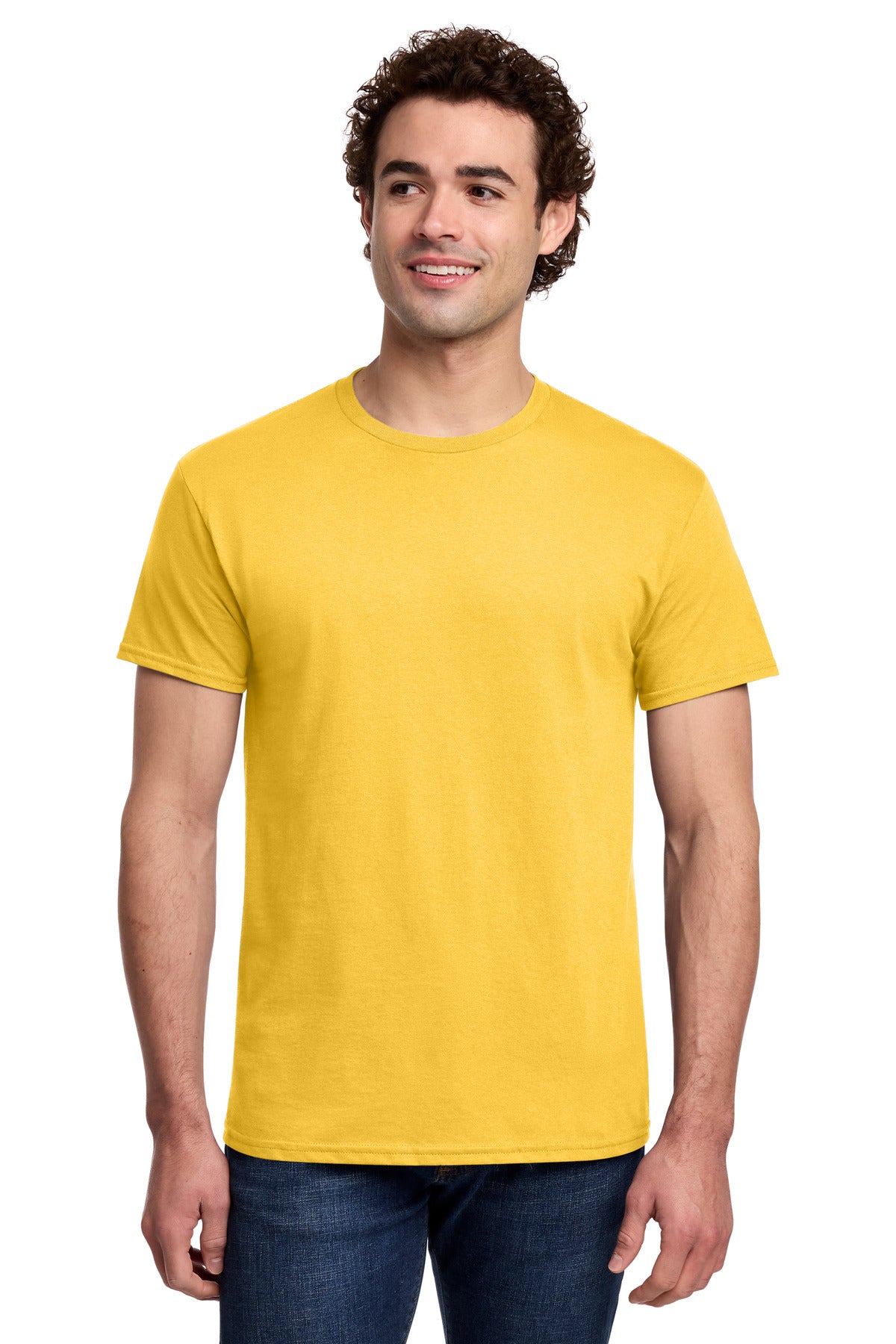 Custom logo Gildan® Light Cotton Tee 3000 in Daisy