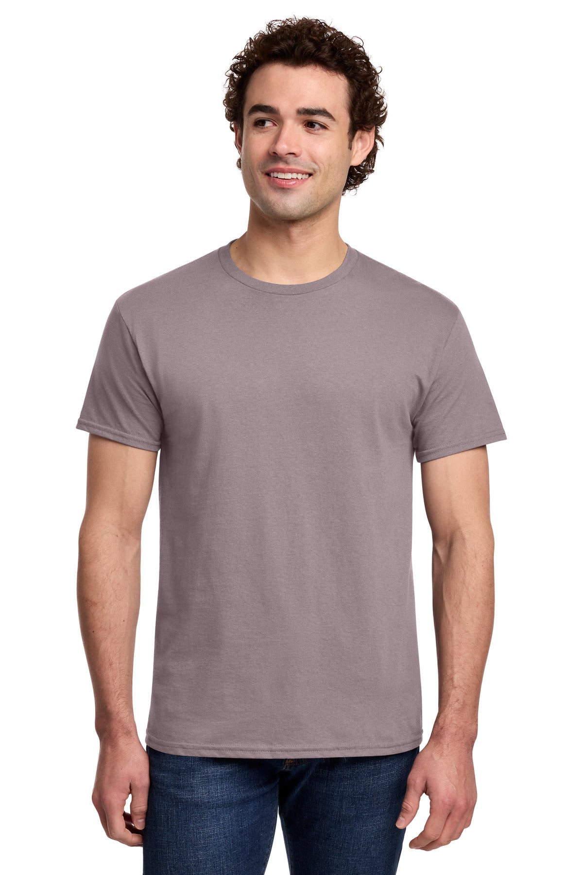 Custom logo Gildan® Light Cotton Tee 3000 in Paragon