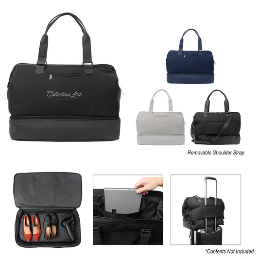 Custom logo The Weekender Travel Bag With Drop-Bottom