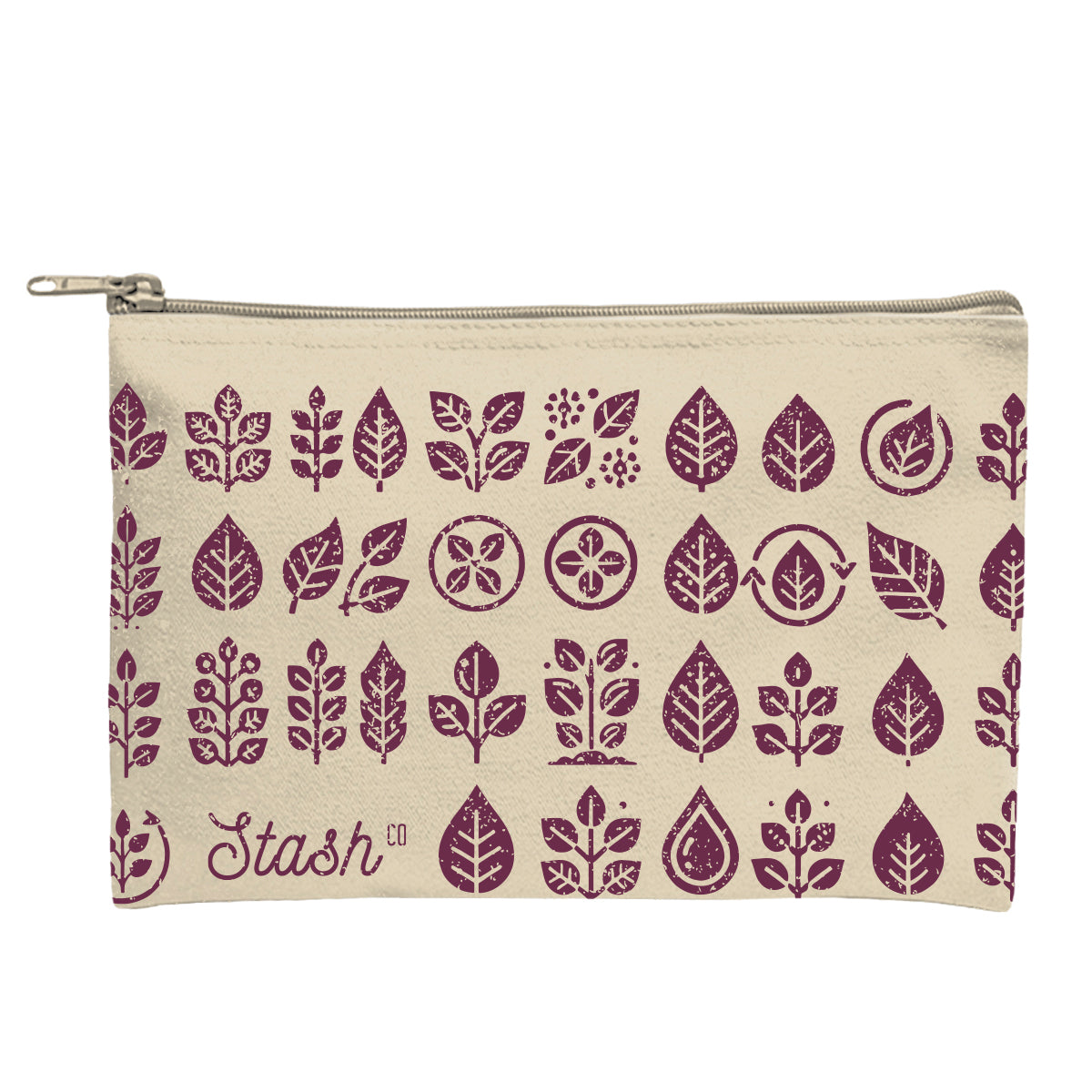 Recycled Canvas Zippered Pouch