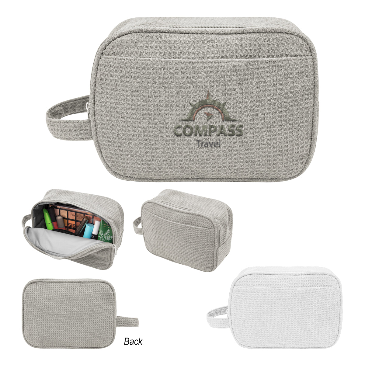 Finley rPET Waffle Knit Toiletry Bag