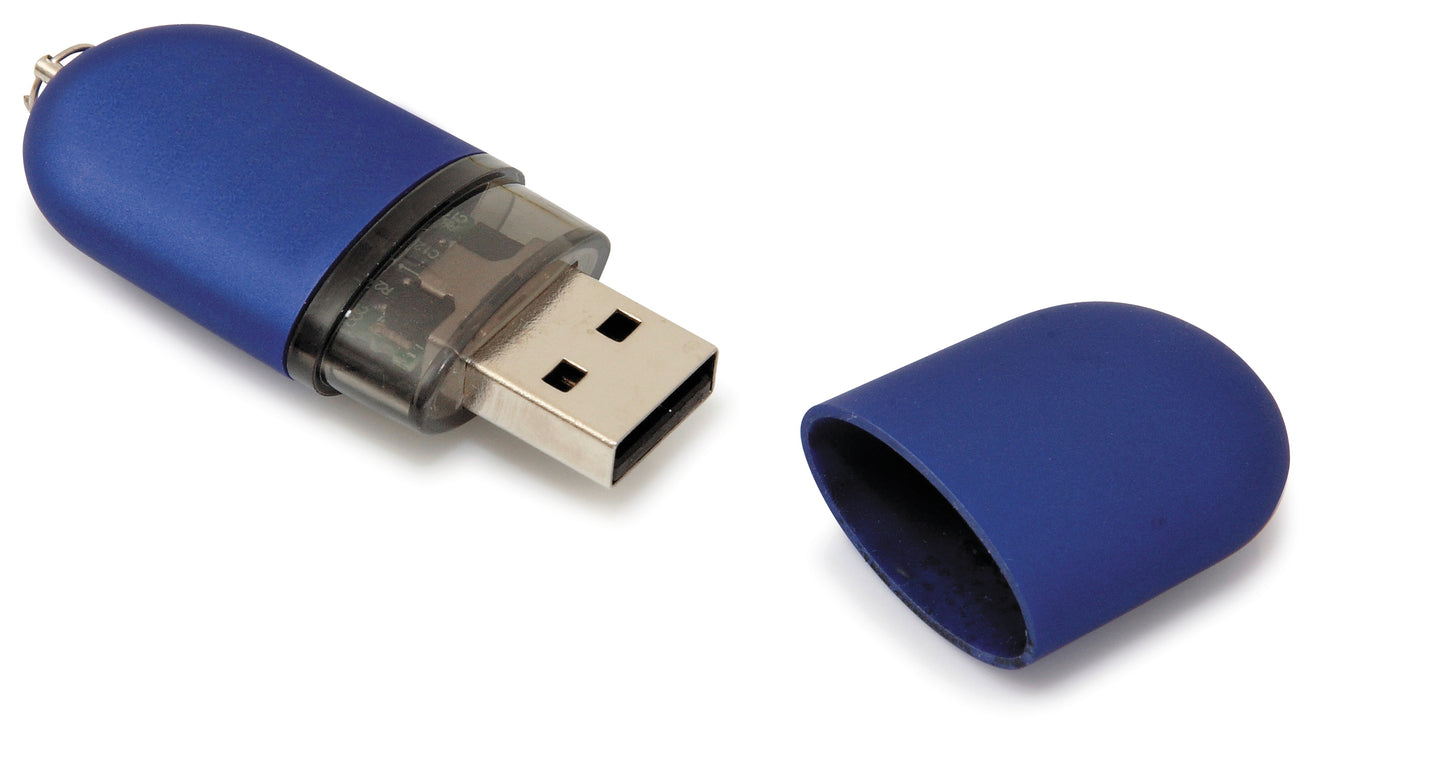 1 GB Oval USB 2.0 Flash Drive