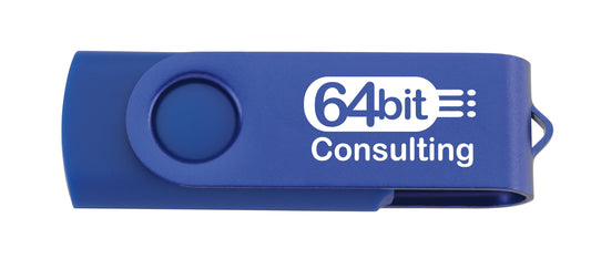 2 GB Two Tone Folding USB 2.0 Flash Drive