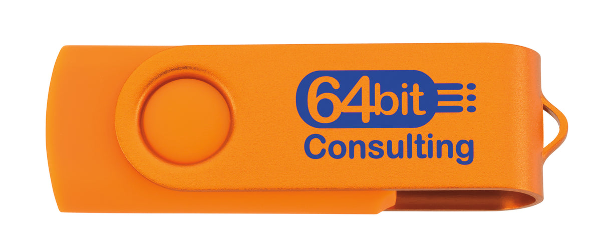 Custom logo 2 GB Two Tone Folding USB 2.0 Flash Drive
