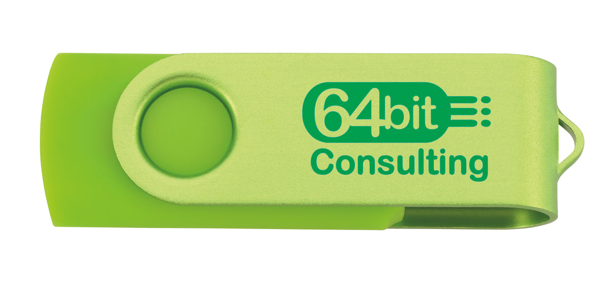 Custom logo 8 GB Two Tone Folding USB 2.0 Flash Drive