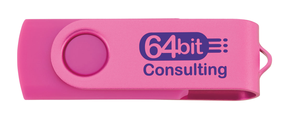 Custom logo 16 GB Two Tone Folding USB 2.0 Flash Drive
