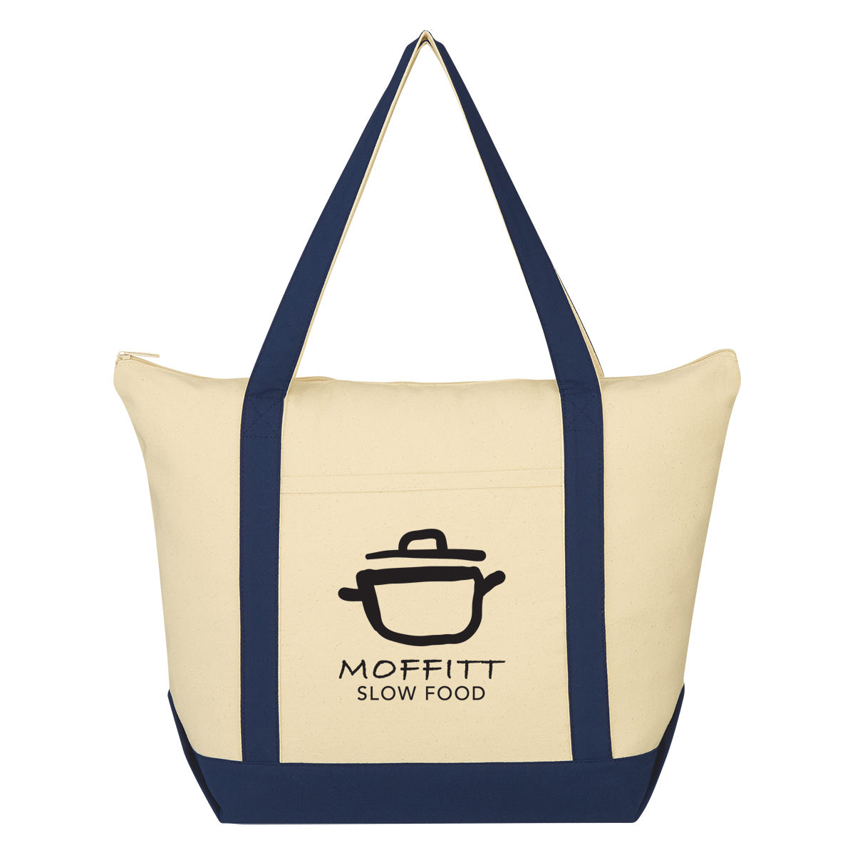 Folksy 12 Oz. Cotton Tote Bag