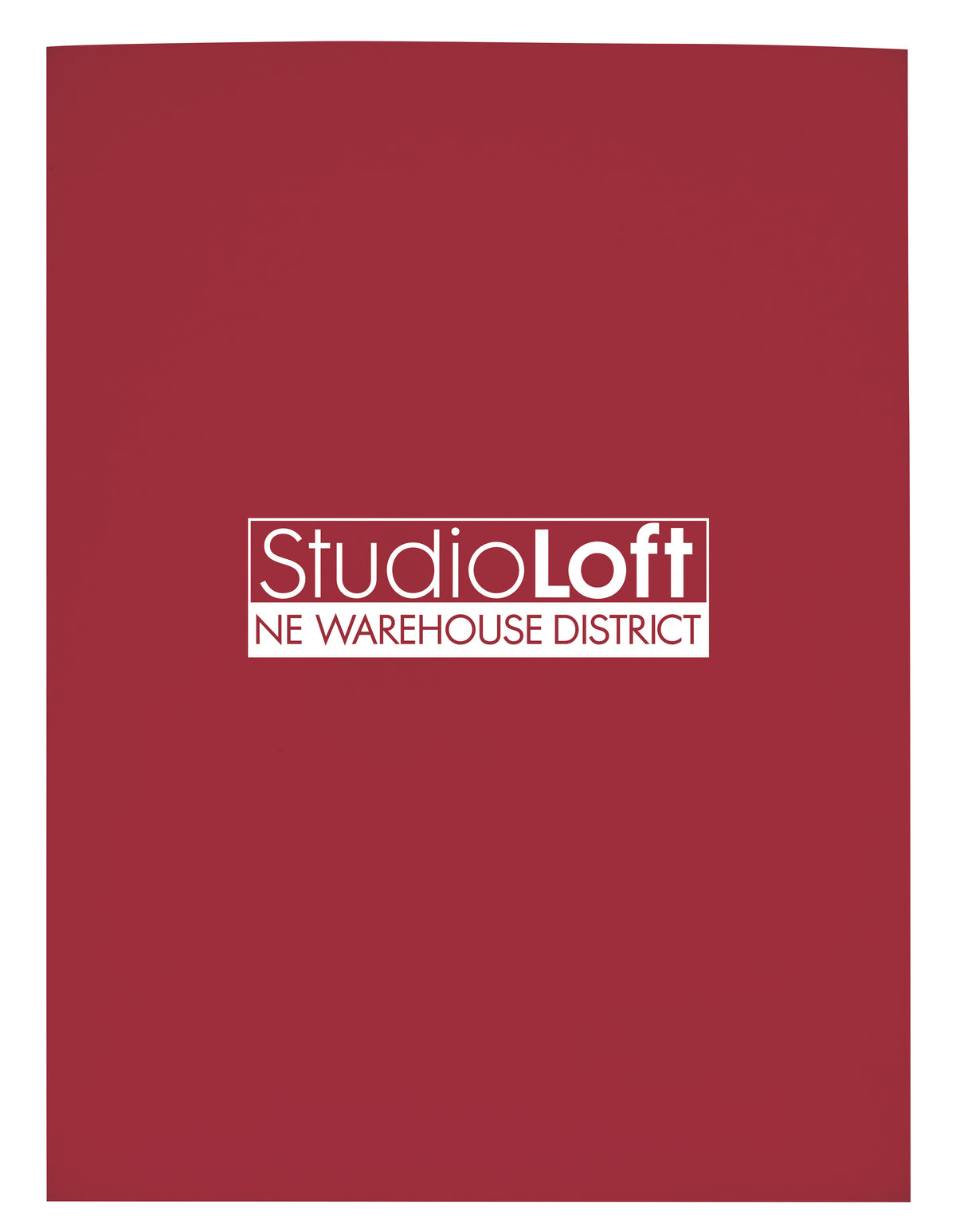 Custom logo Gloss Paper Folder