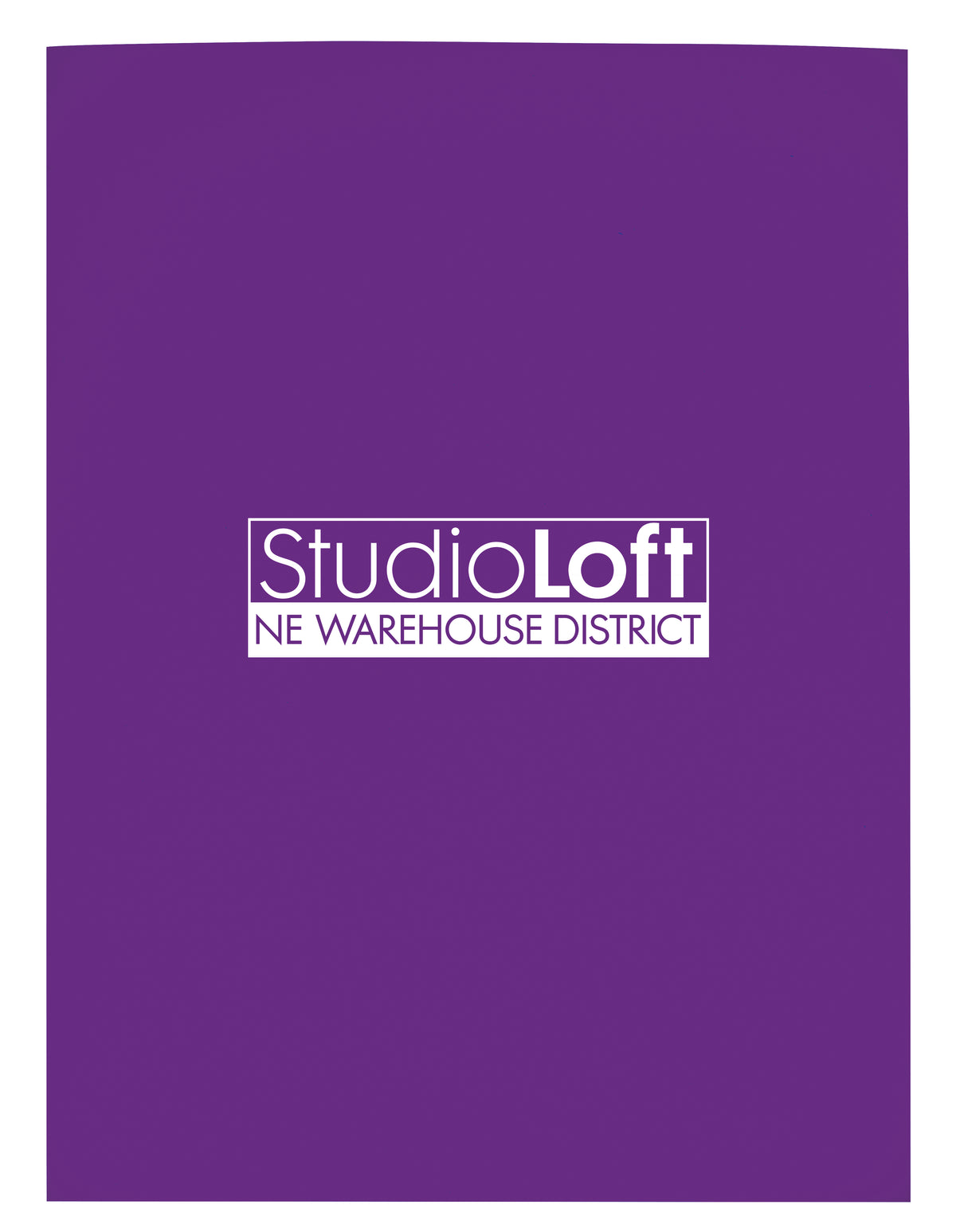 Custom logo Gloss Paper Folder