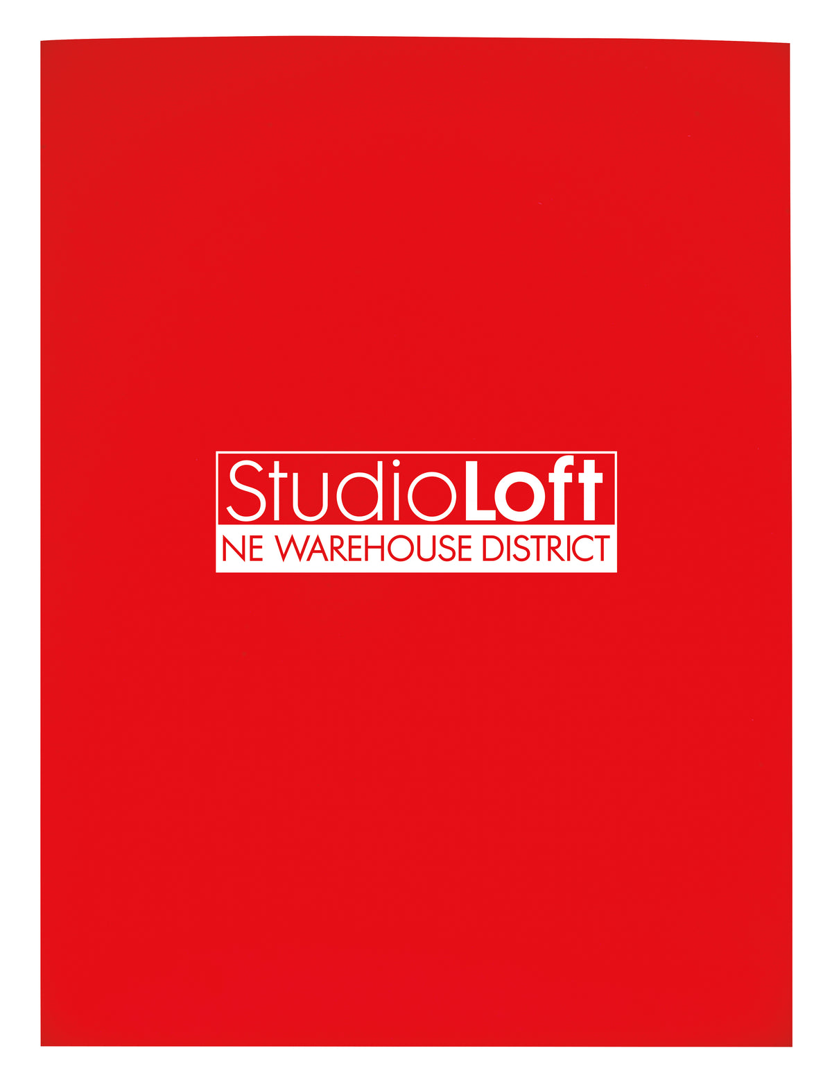 Custom logo Gloss Paper Folder