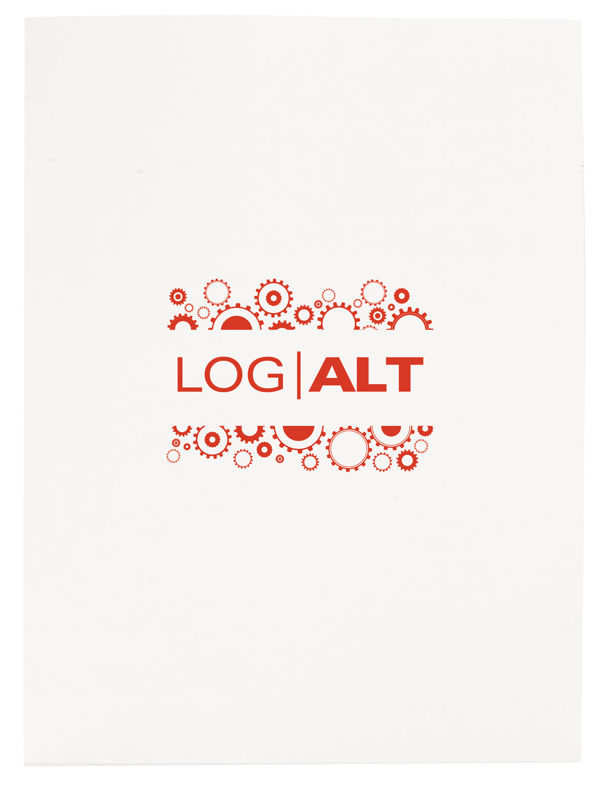 Custom logo Gloss Paper Folder