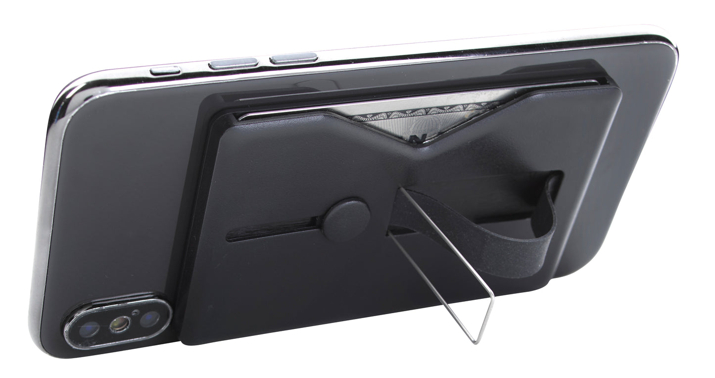 Comfort Grip RFID Phone Wallet with Stand