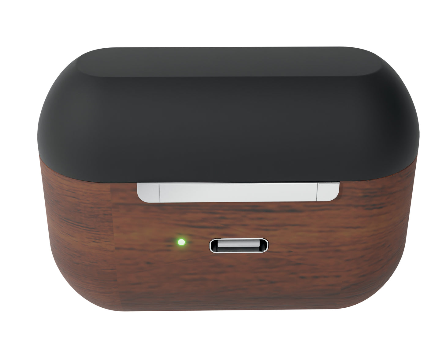 Walnut Wood Wireless Earbuds and Charging Case