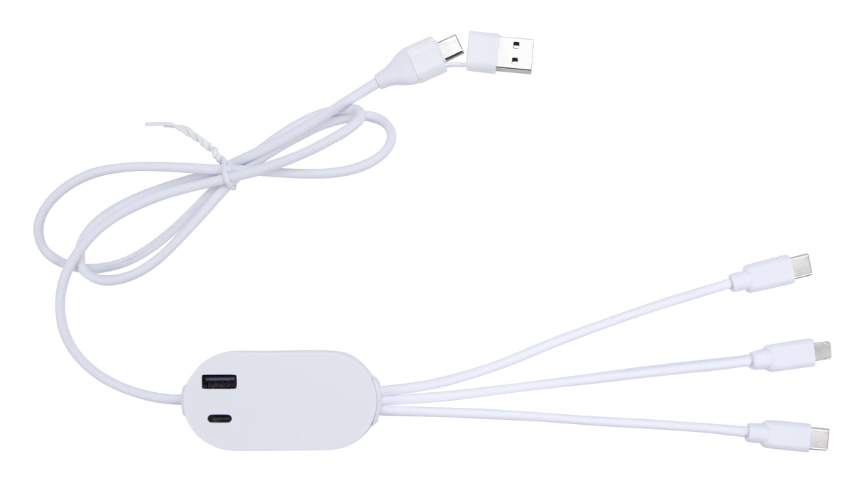 Custom logo DualLink Charging Cable 2A with USB Hub