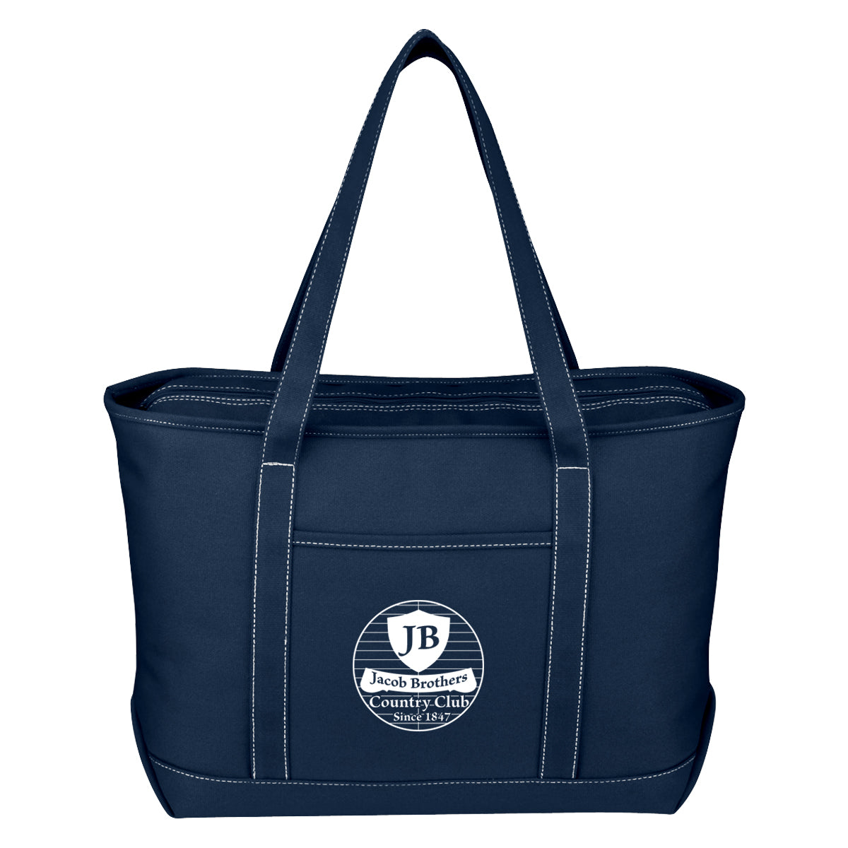 Large 24 Oz. Recycled Cotton Yacht Tote Bag