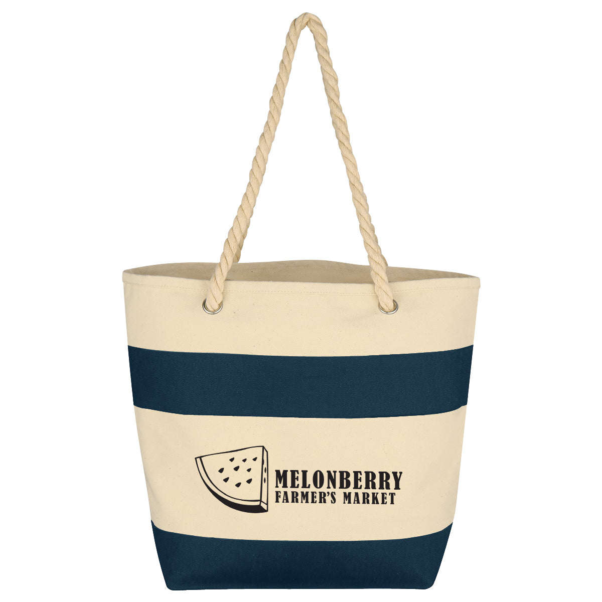 Cruising 16 Oz. Cotton Canvas Tote Bag With Rope Handles
