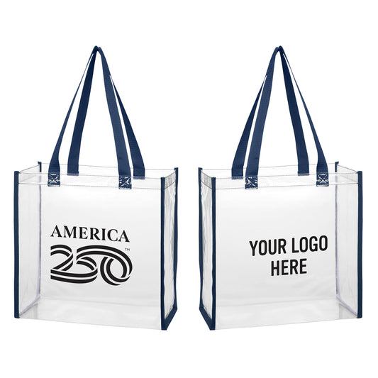Custom logo America250™ Clear EVA Tote Bag