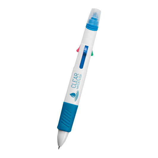 Custom logo Quatro Pen With Highlighter