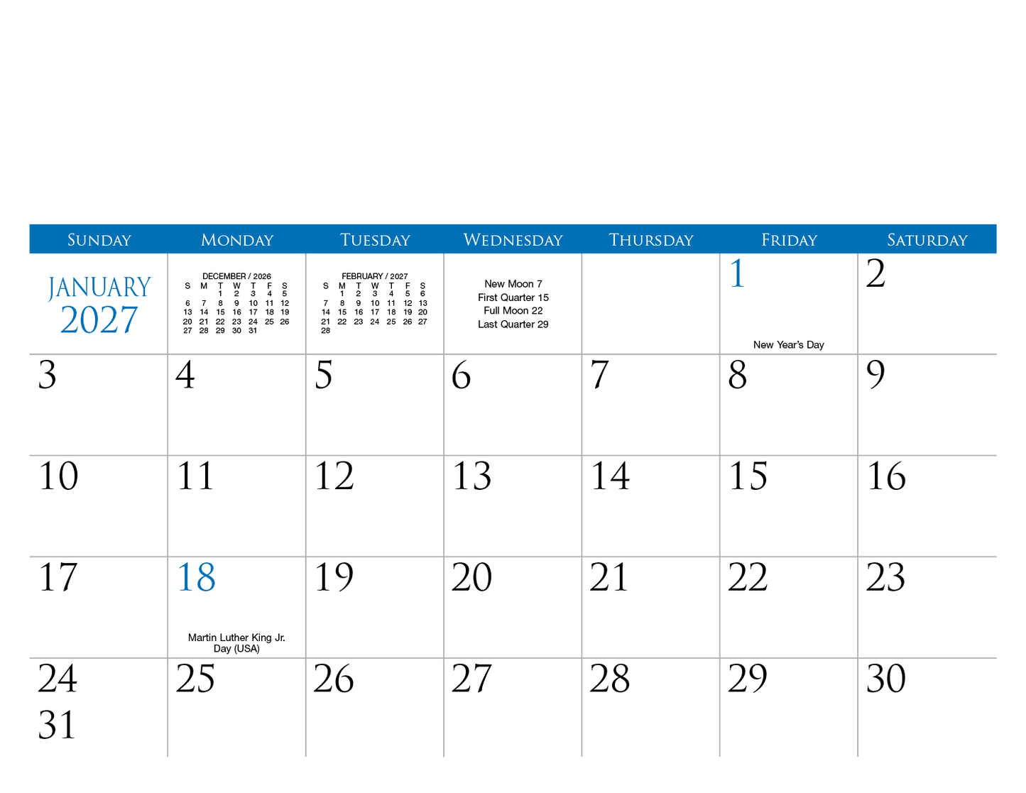 Small Quantity Custom - Spiral Calendar