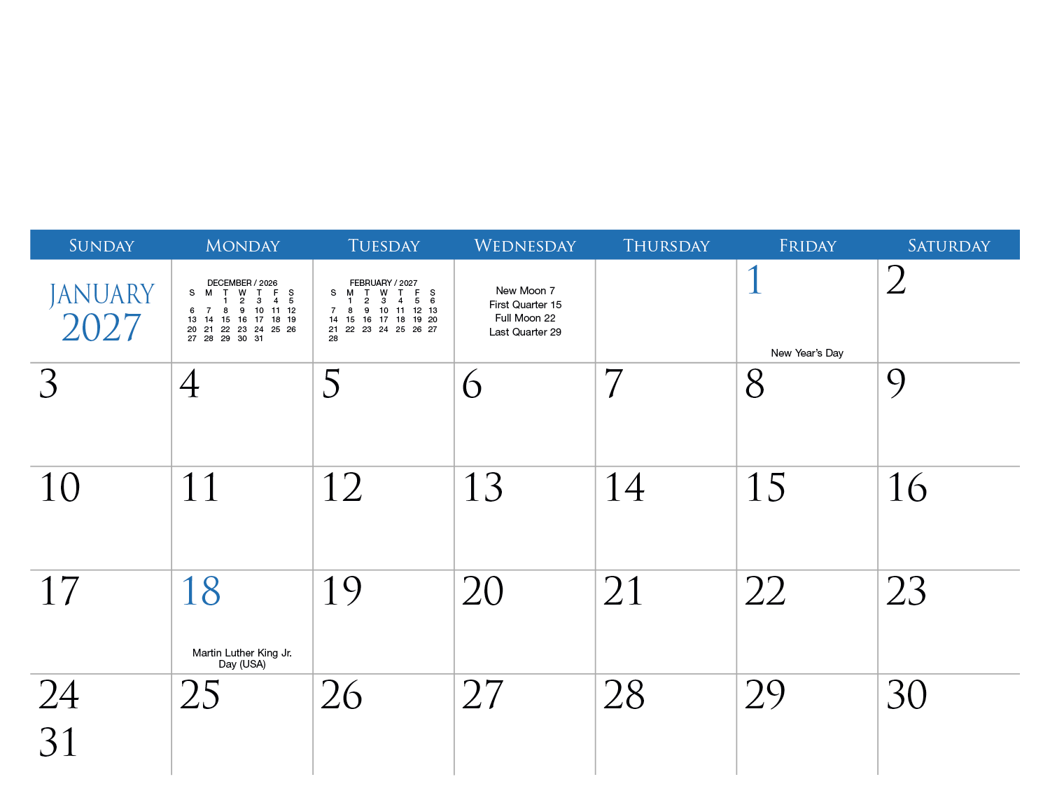 Small Quantity Custom - Spiral Calendar