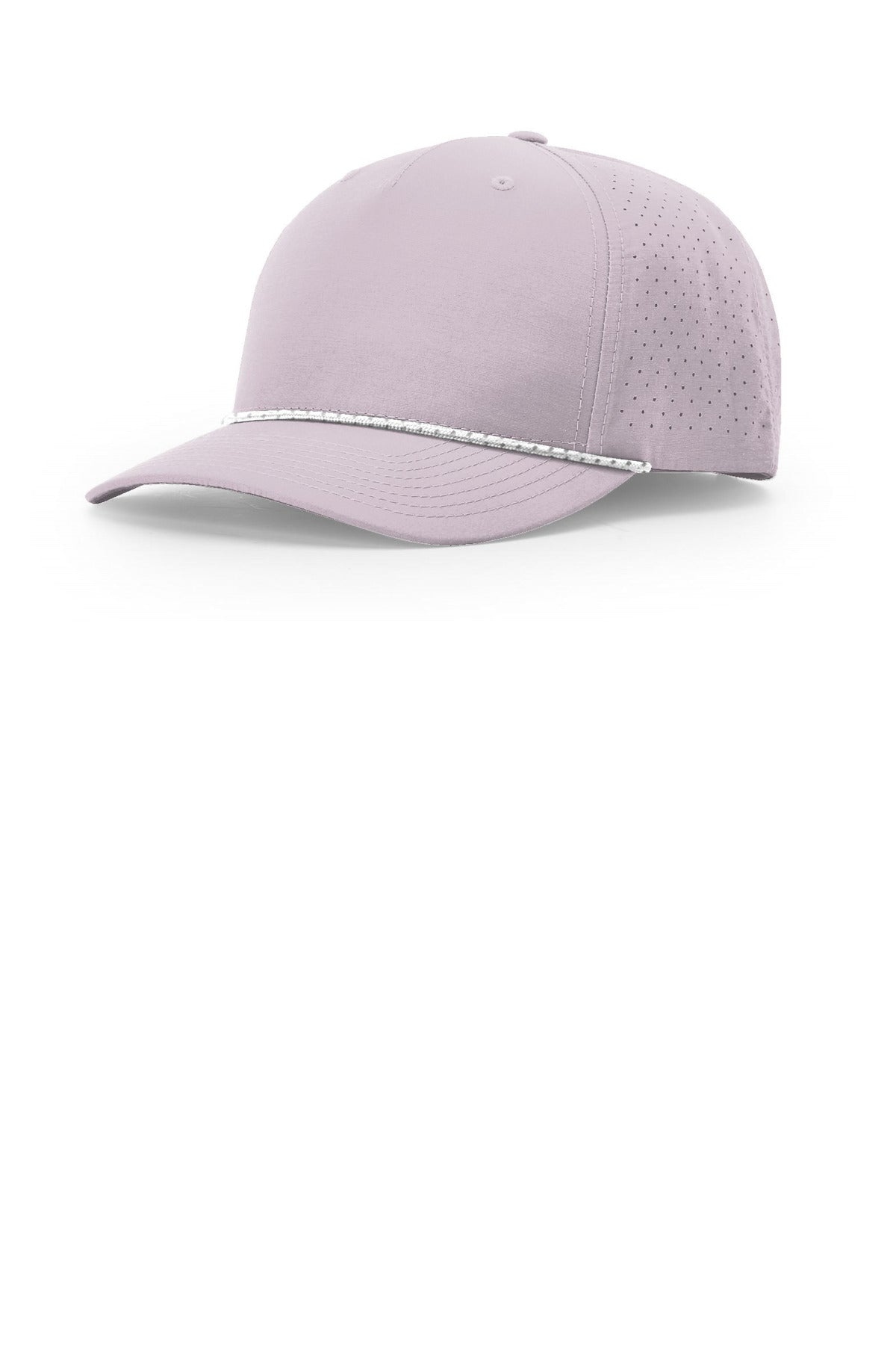 Custom logo Richardson Laser Perf Performance Rope Cap 355 in Lilac/ White Grey