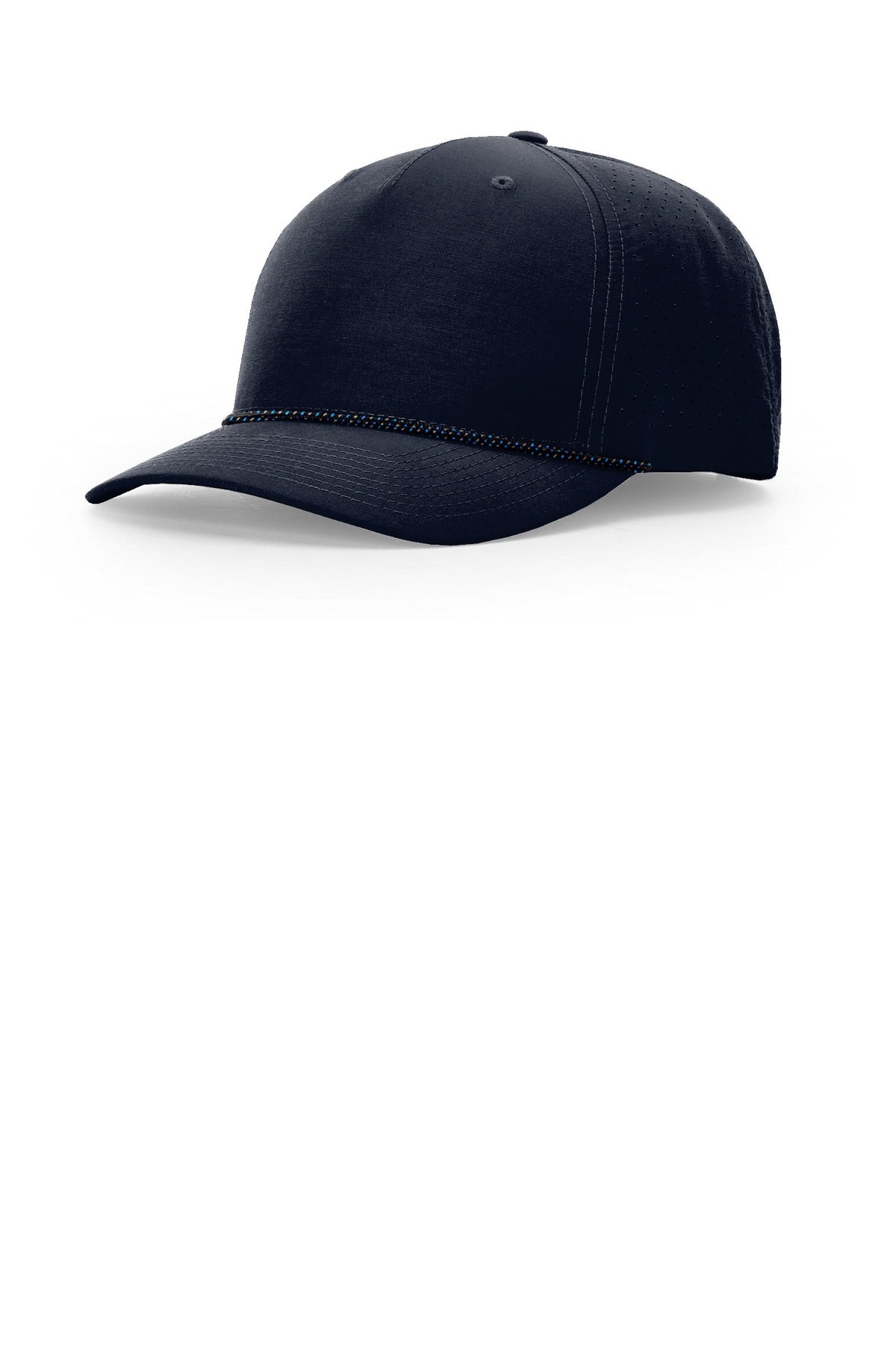 Custom logo Richardson Laser Perf Performance Rope Cap 355 in Navy/ Midnight Navy Grey Blue