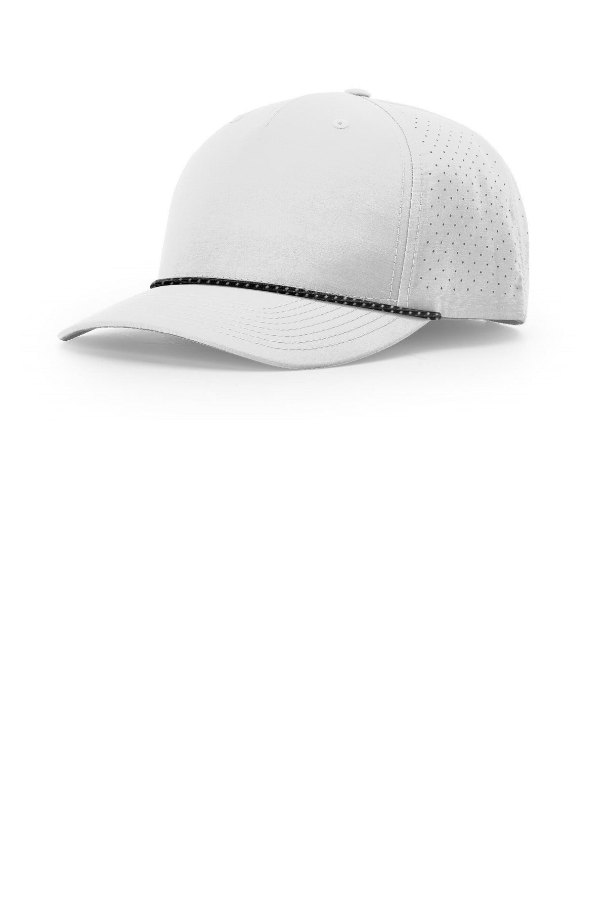 Custom logo Richardson Laser Perf Performance Rope Cap 355 in Silver/ Black Silver