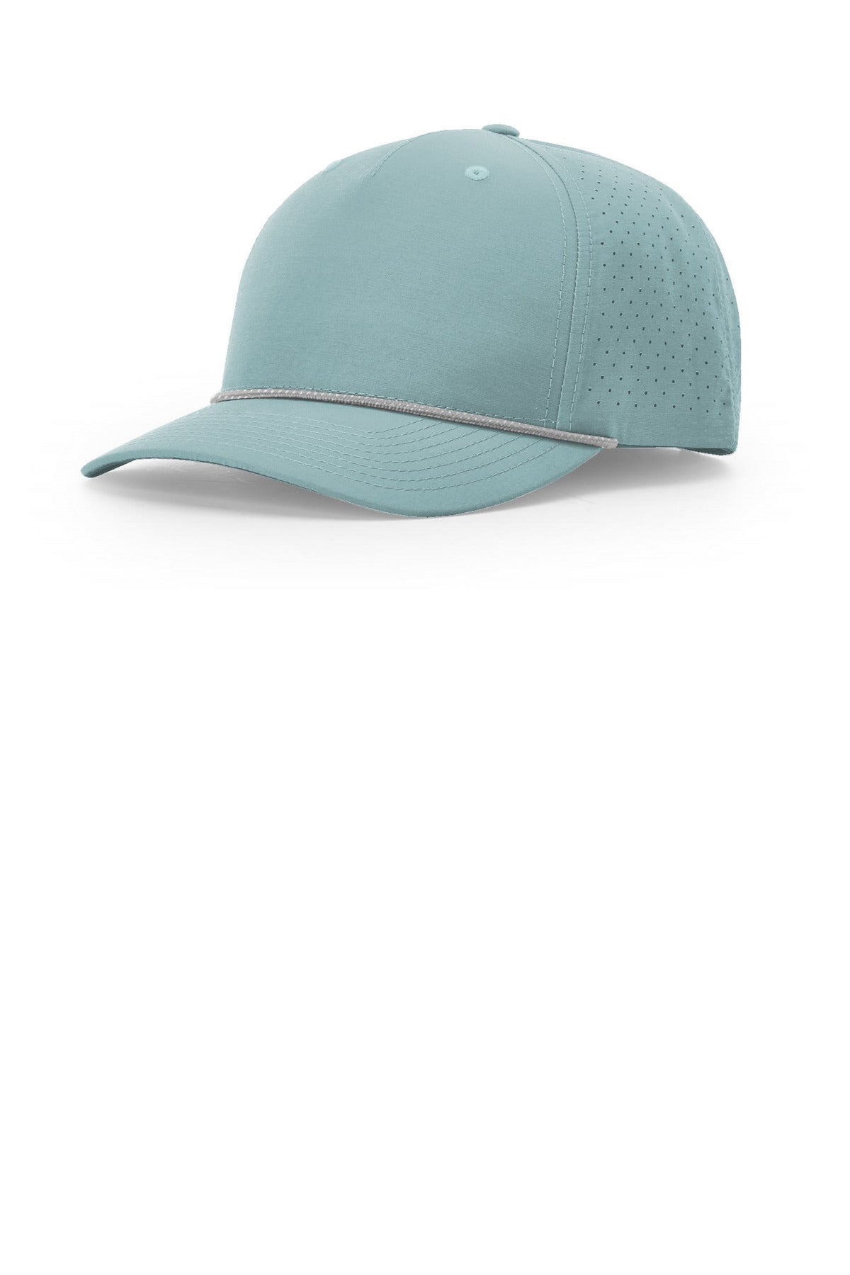 Custom logo Richardson Laser Perf Performance Rope Cap 355 in Smoke Blue/ Grey White