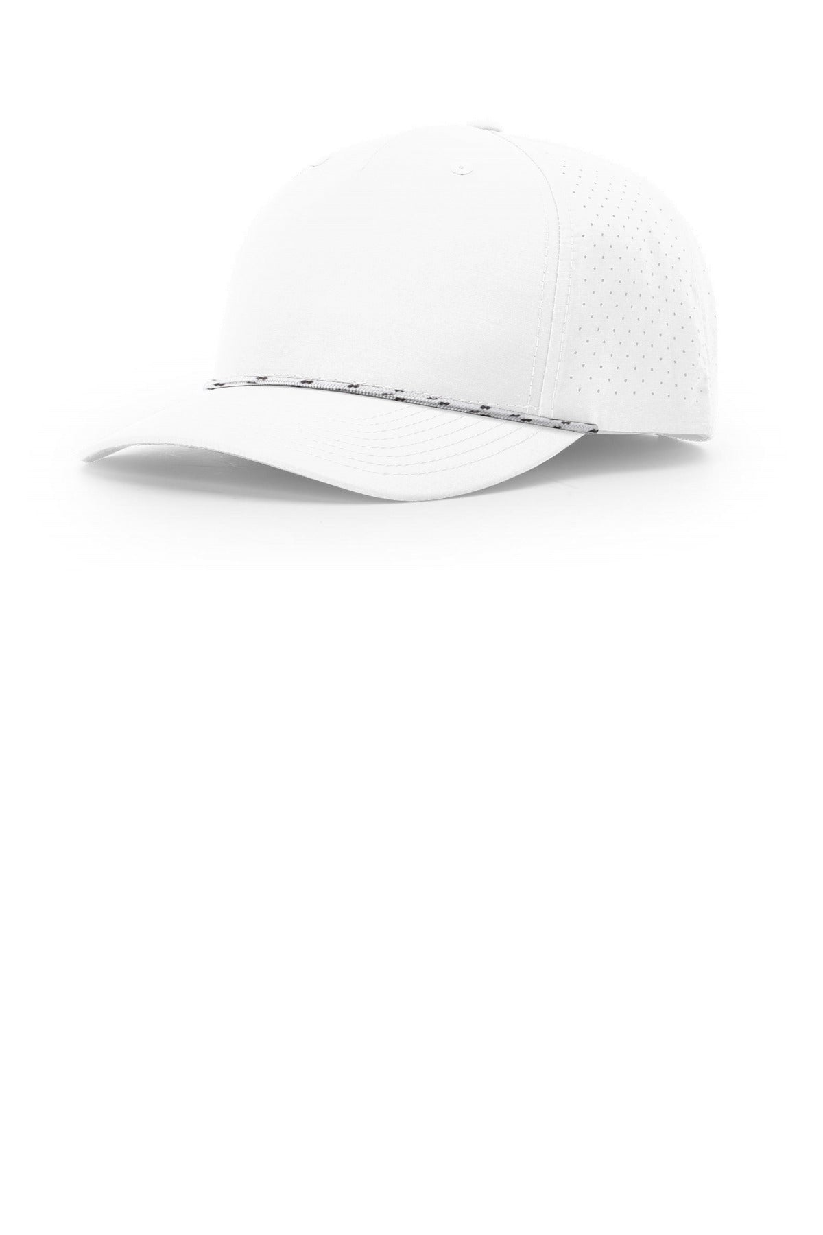 Custom logo Richardson Laser Perf Performance Rope Cap 355 in White/ White Black