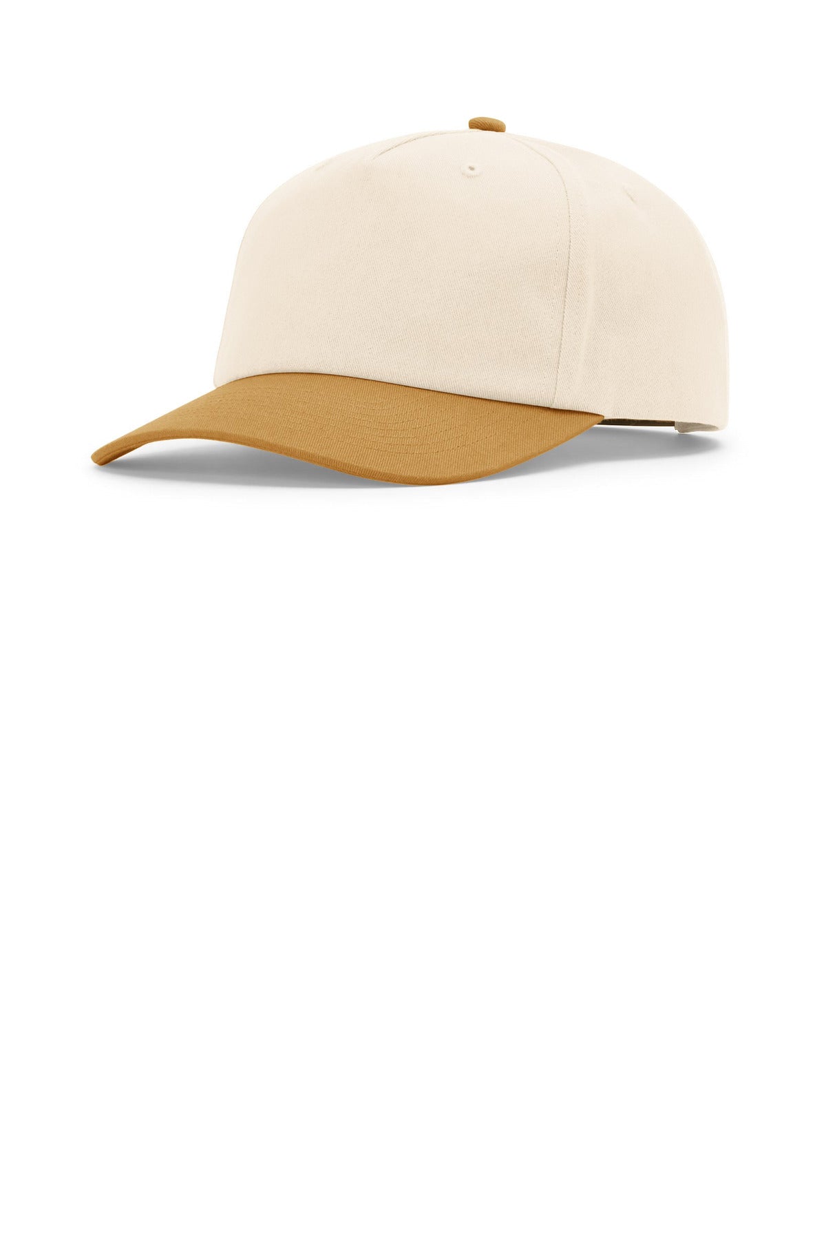 Custom logo Richardson 5-Panel Relaxed Gramps 356 in Cream/ Cream/ Wheat