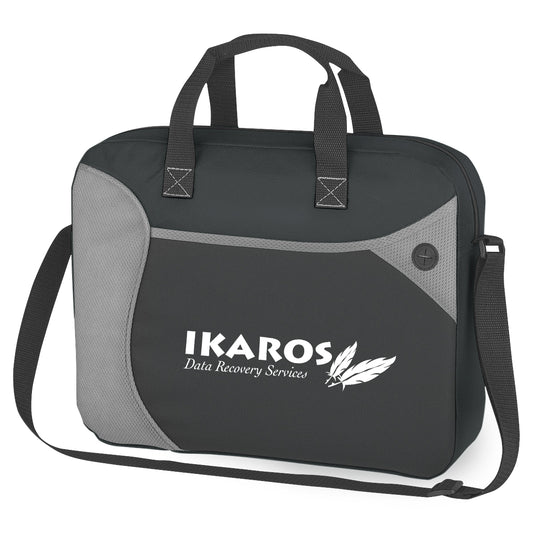 Custom logo Wave Non-Woven Briefcase/Messenger Bag