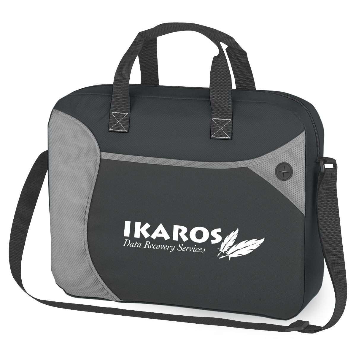 Custom logo Wave Non-Woven Briefcase/Messenger Bag