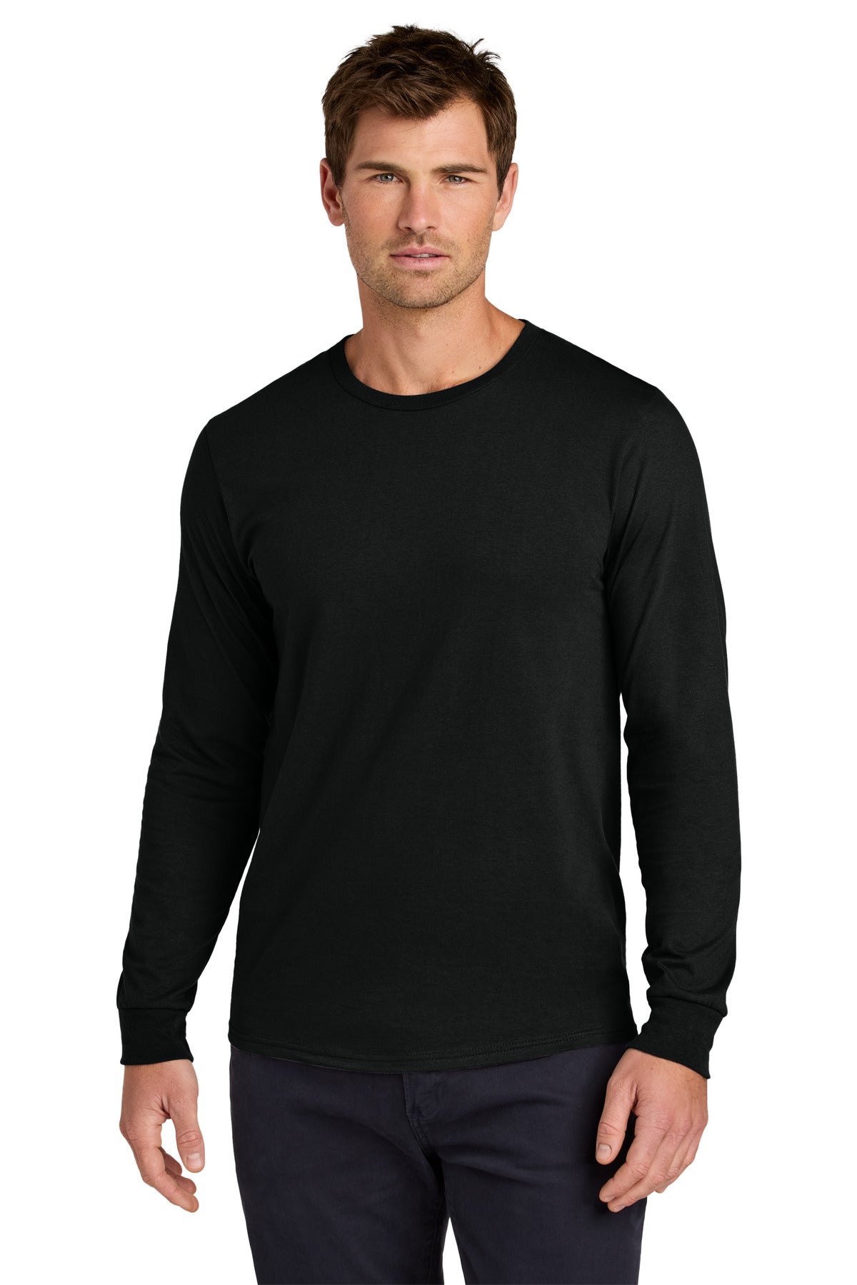 Custom logo Jerzees Classics™ Unisex Cotton Long Sleeve T-Shirt 363L in Black Ink