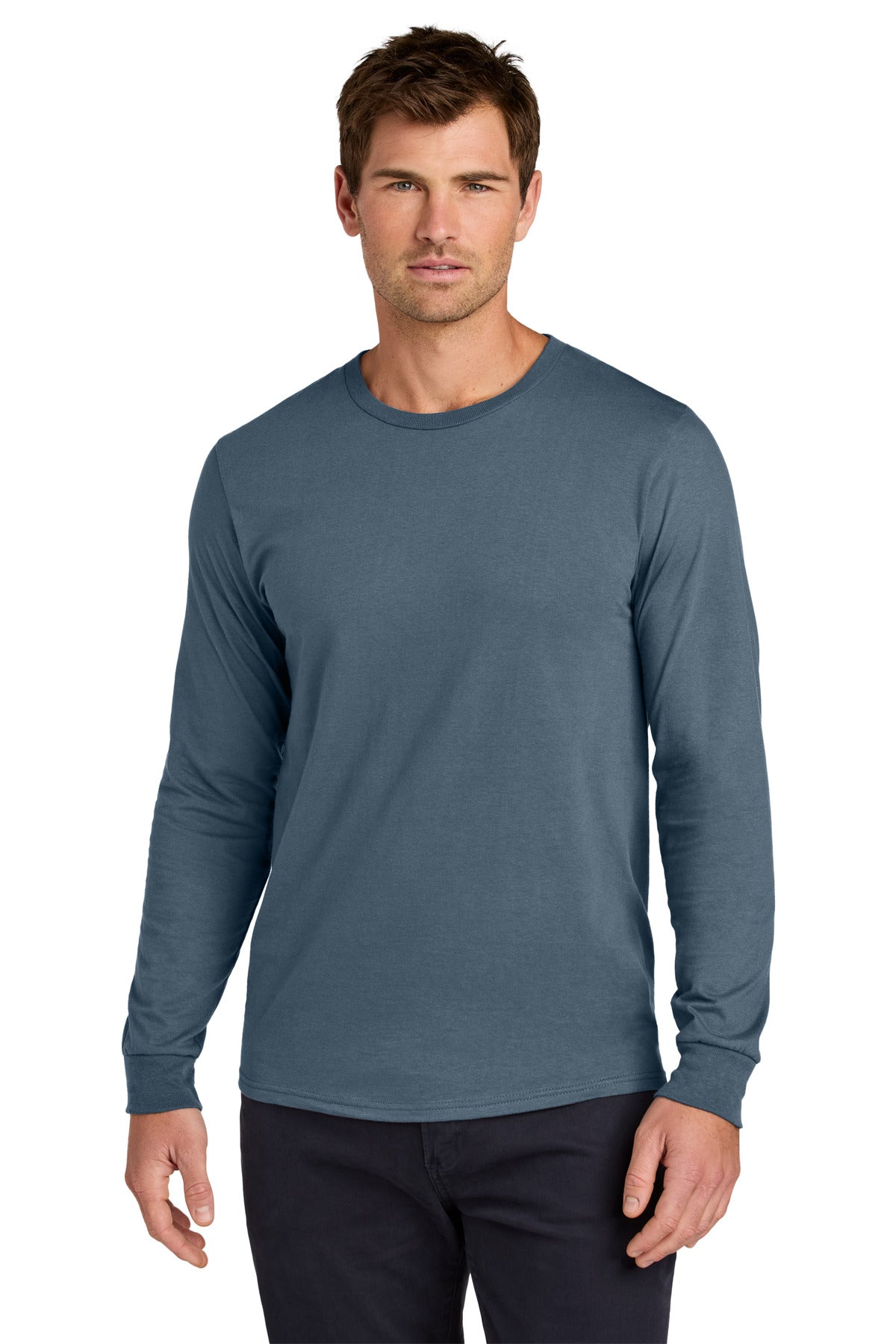 Custom logo Jerzees Classics™ Unisex Cotton Long Sleeve T-Shirt 363L in Denim