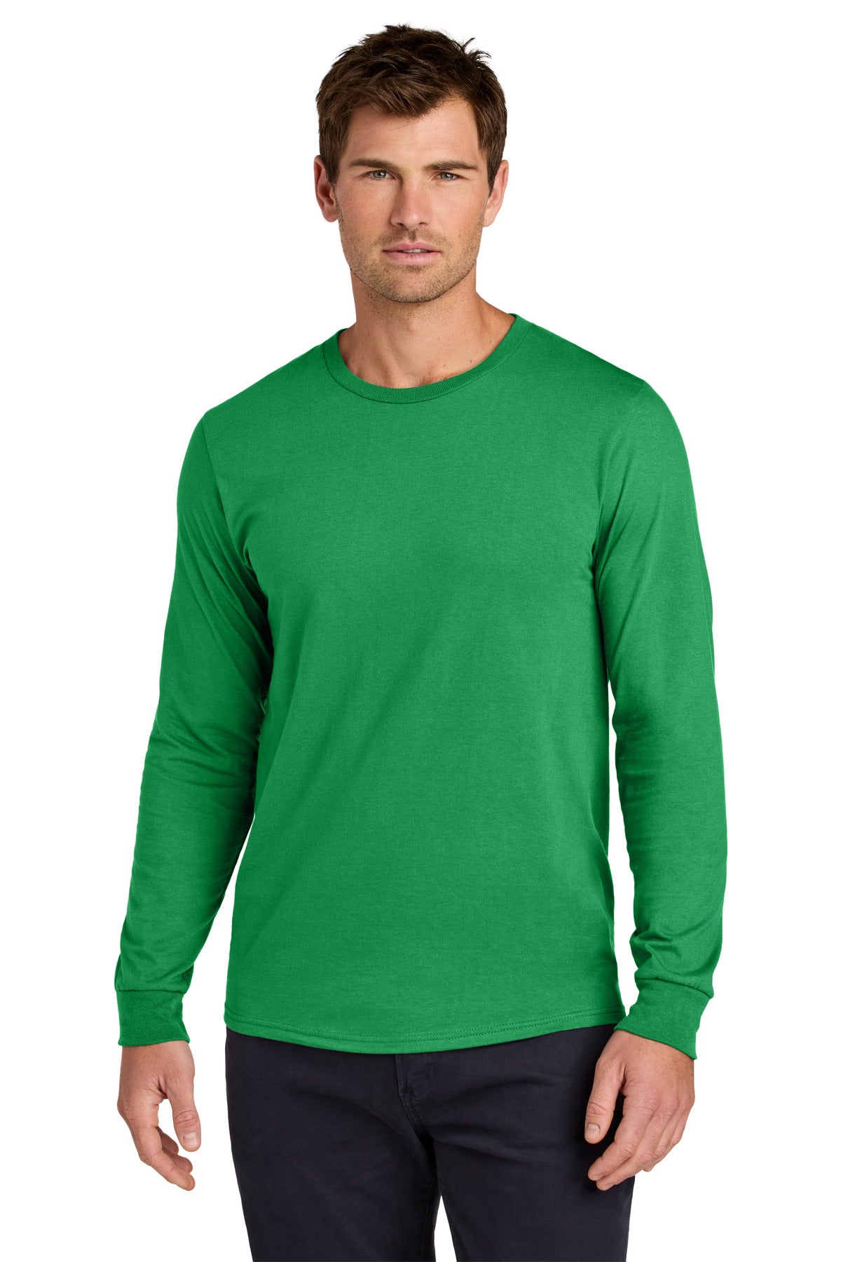Custom logo Jerzees Classics™ Unisex Cotton Long Sleeve T-Shirt 363L in Kelly