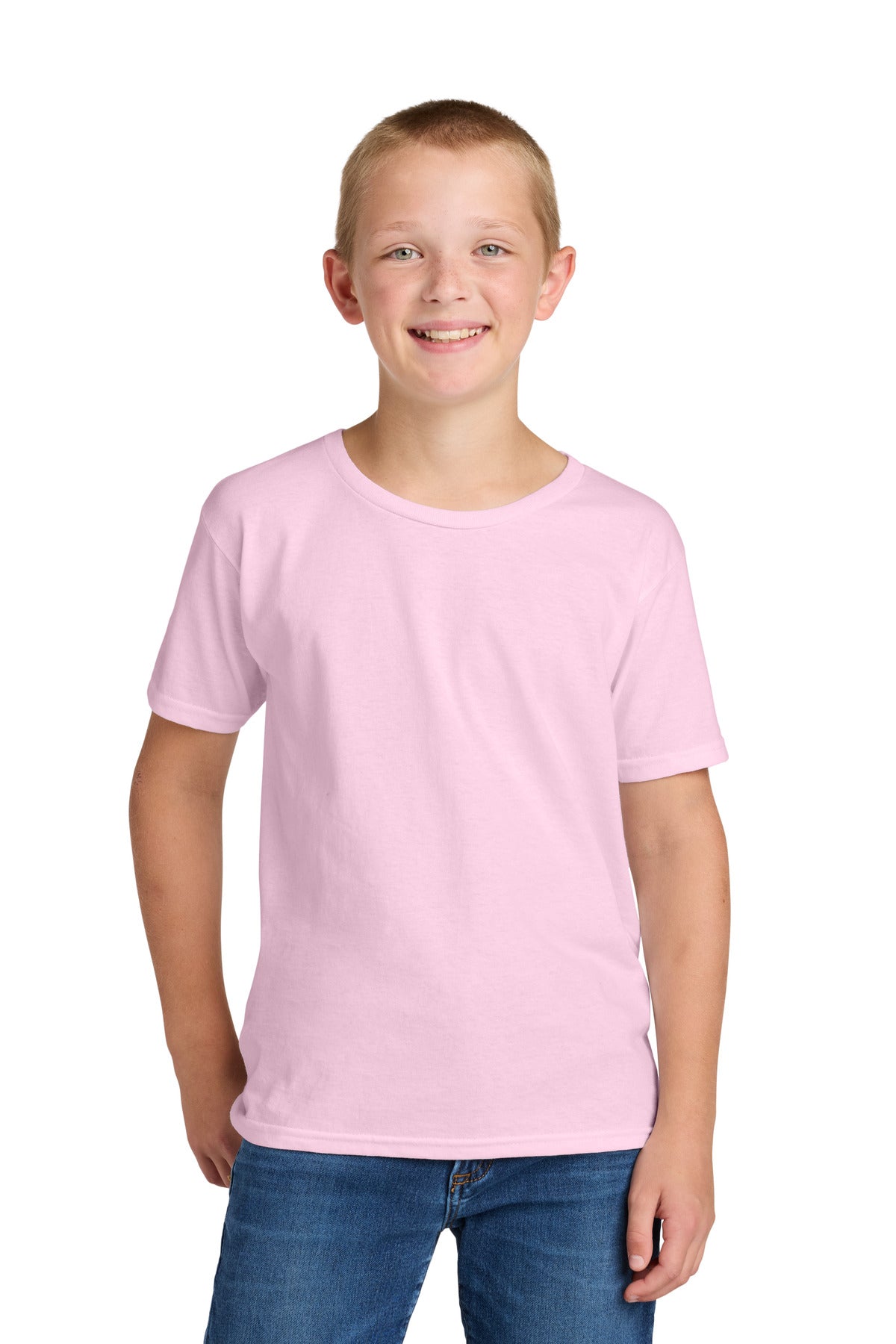 Custom logo Jerzees Classics™ Youth Cotton T-Shirt 363Y in Classic Pink
