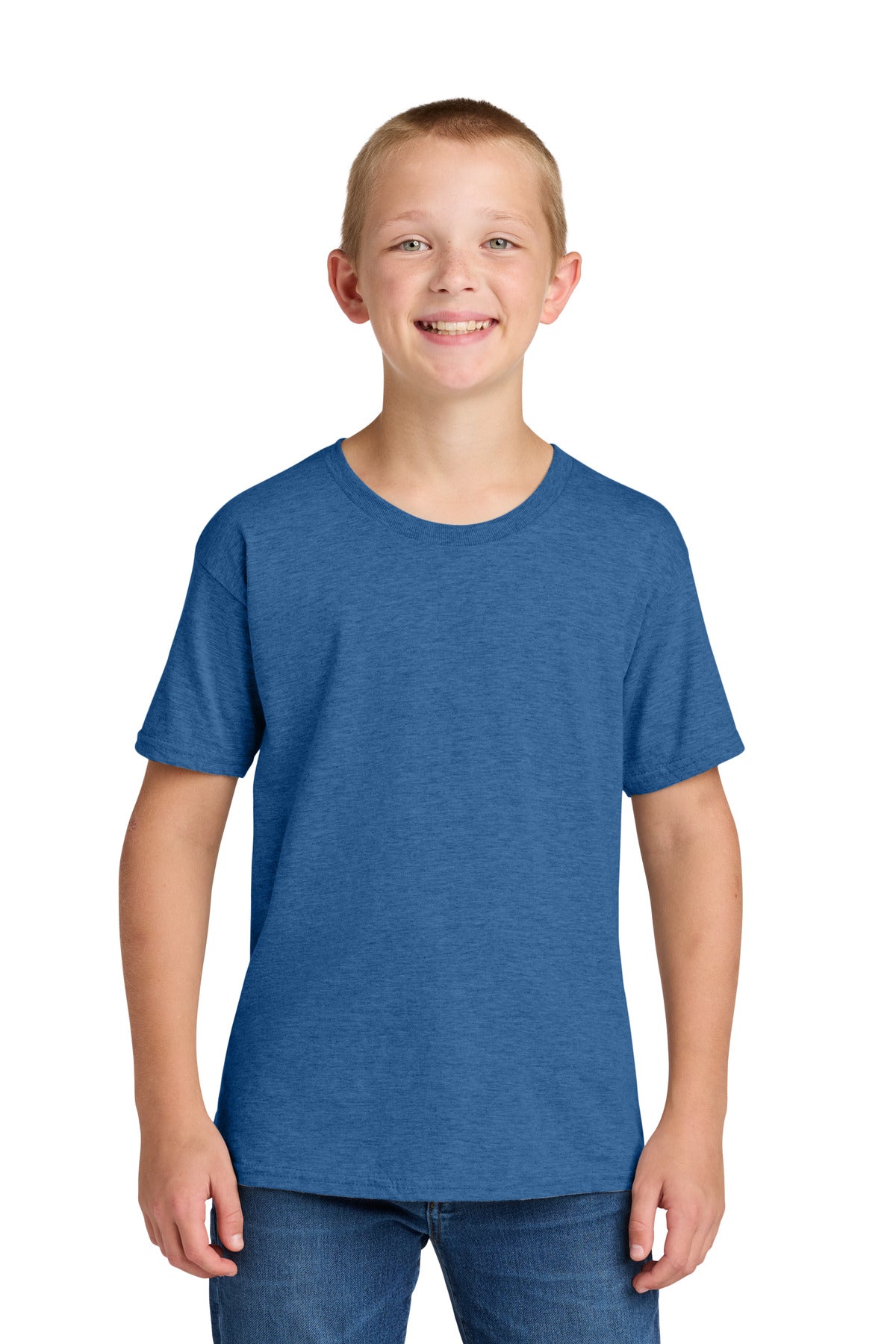 Custom logo Jerzees Classics™ Youth Cotton T-Shirt 363Y in Retro Heather Royal