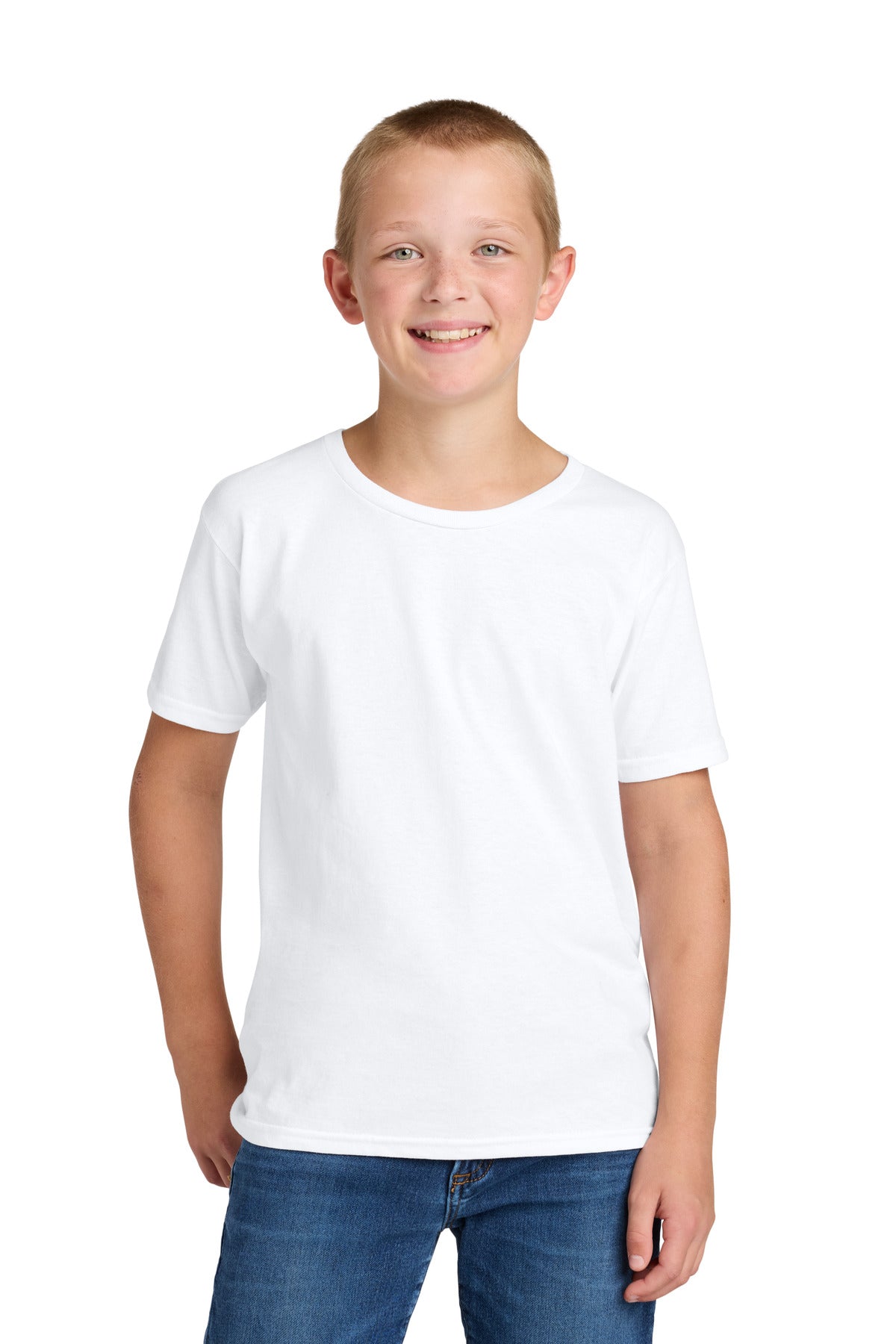 Custom logo Jerzees Classics™ Youth Cotton T-Shirt 363Y in White