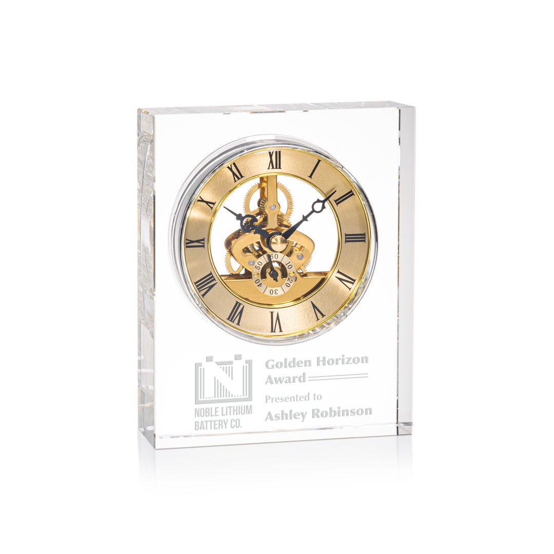 Custom logo Right on Time Award in Gold