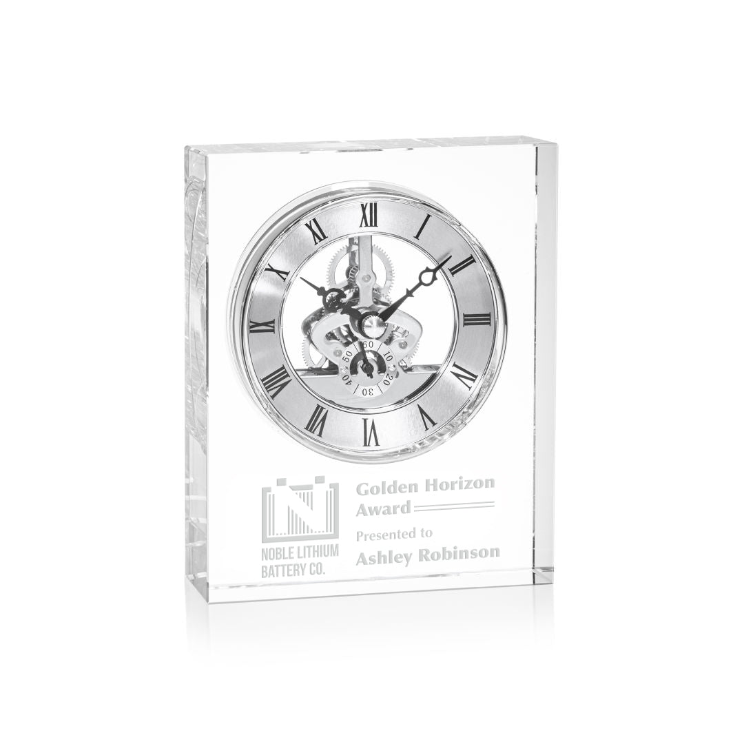 Custom logo Right on Time Award in Silver