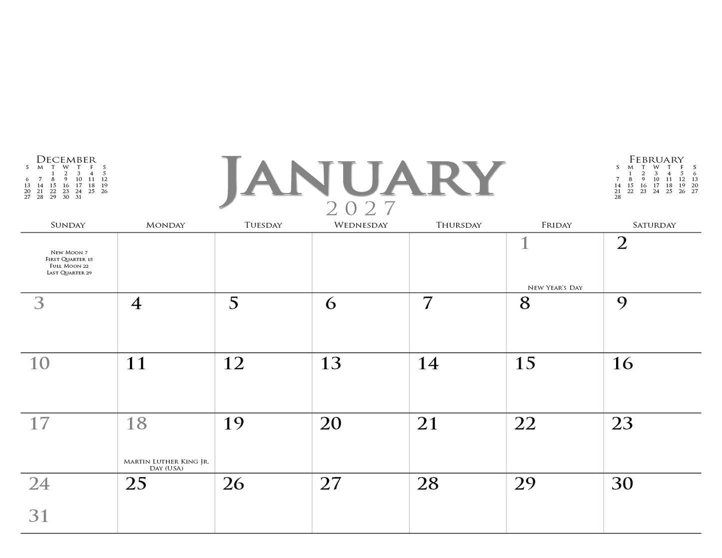Executive Small Quantity Appointment Calendar