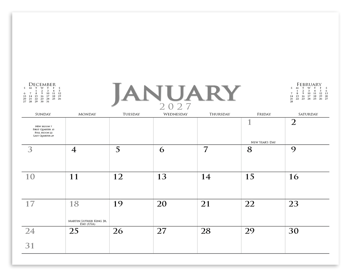 Executive Small Quantity Appointment Calendar