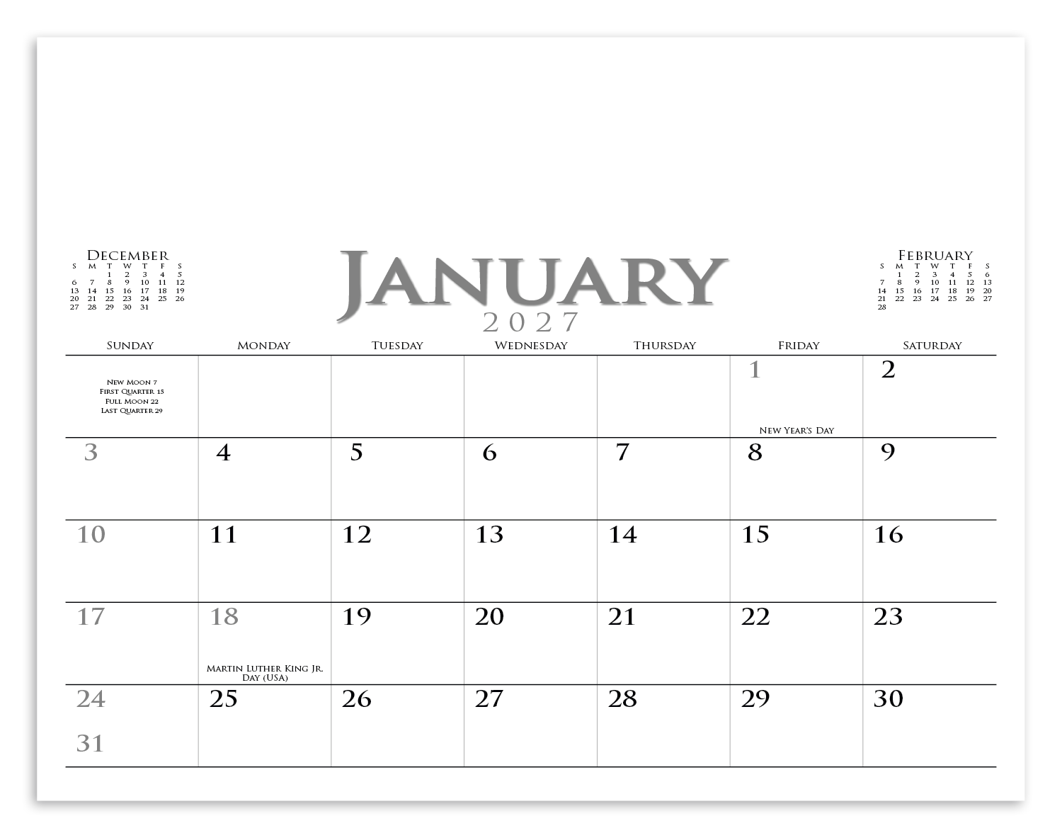 Executive Small Quantity Appointment Calendar