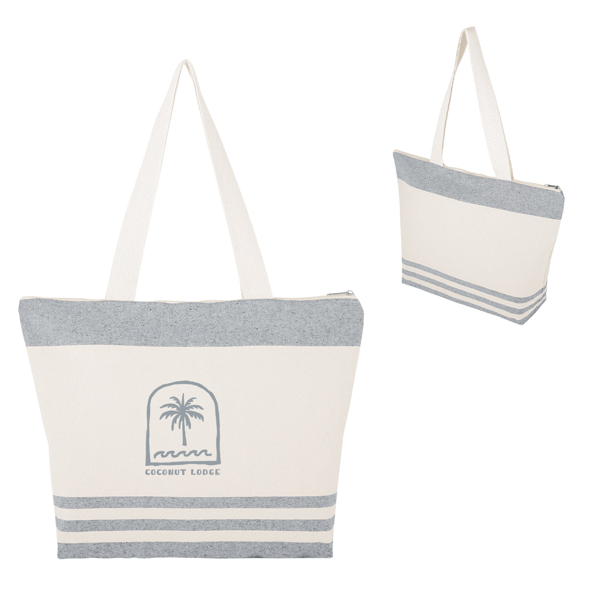 Marlo 10 Oz. Recycled Cotton Zippered Tote Bag